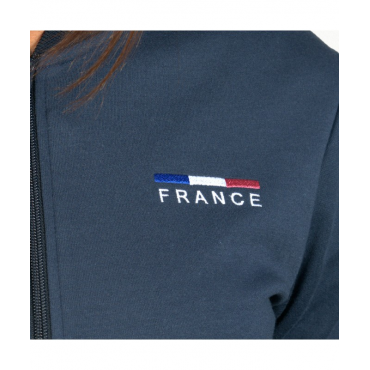 Sweat zippé femme France Limited Edition FLAGS&CUP • Sud Equi'Passion