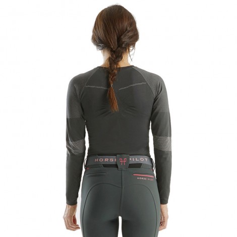 Tee-shirt ML Femme Optimax HORSE PILOT • Sud Equi'Passion