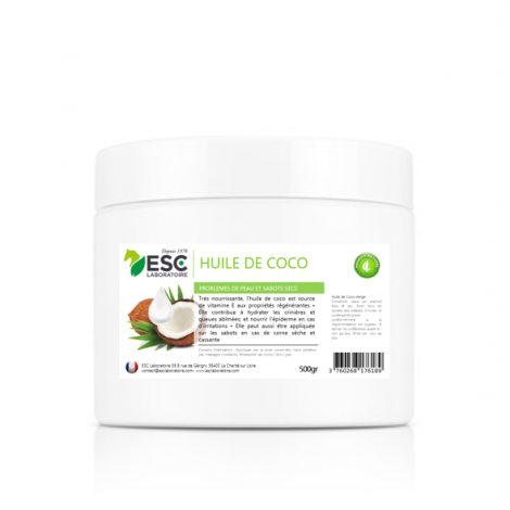 Huile de coco 500g ESC LABORATOIRE • Sud Equi'Passion