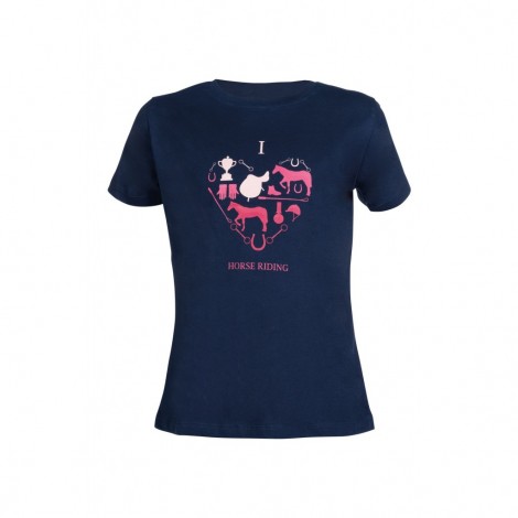 T-shirt junior I love Horse Riding HKM • Sud Equi'Passion