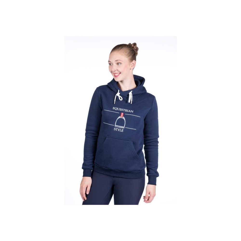 Sweat à capuche femme Equine Sports Style HKM • Sud Equi'Passion