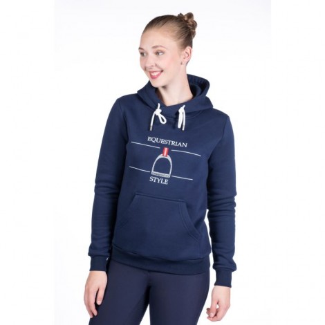 Sweat à capuche femme Equine Sports Style HKM • Sud Equi'Passion