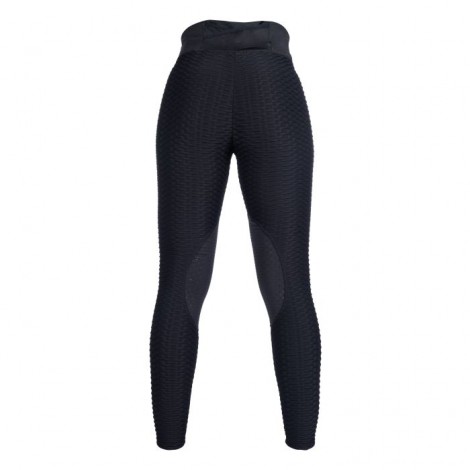 Legging Edinburgh Shape Grip genoux HKM Noir • Sud Equi'Passion