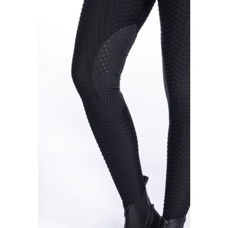 Legging Edinburgh Shape Grip genoux HKM Noir • Sud Equi'Passion