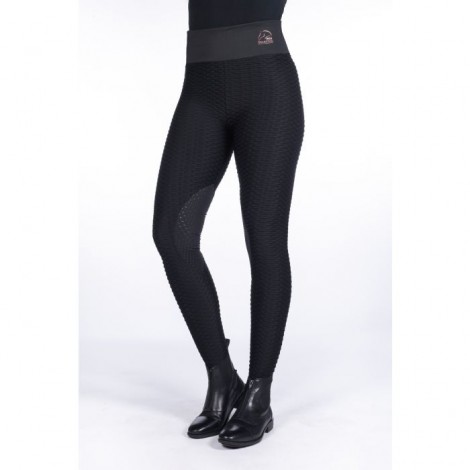 Legging Edinburgh Shape Grip genoux HKM Noir • Sud Equi'Passion