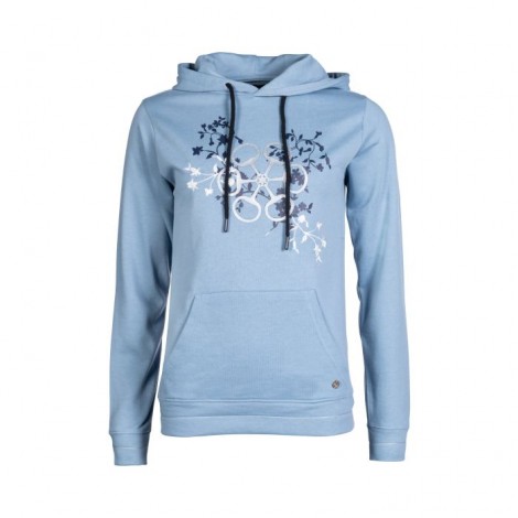 Sweat à capuche Bloomsbury HKM Bleu Gris • Sud Equi'Passion