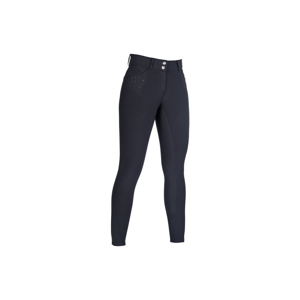 Pantalon femme Savona Fond silicone HKM Noir • Sud Equi'Passion