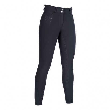 Pantalon femme Savona Fond silicone HKM Noir • Sud Equi'Passion