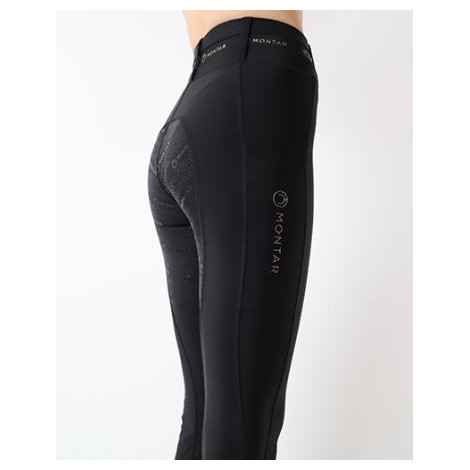 Legging femme Shelby ShapeTight Fullgrip MONTAR Noir • Sud Equi'Passion