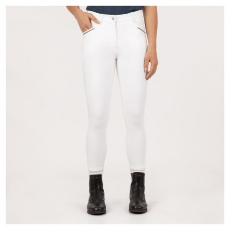 Pantalon de concours femme Cheyene grip genoux BR blanc • Sud Equi'Passion