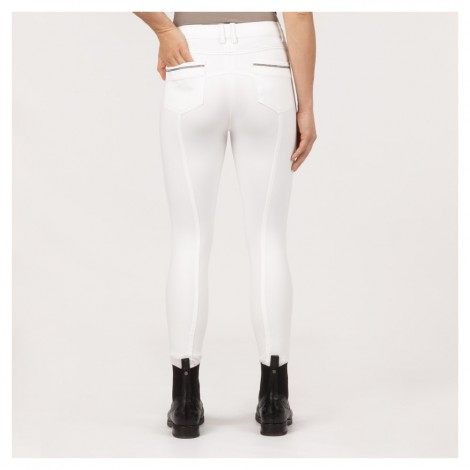 Pantalon de concours femme Cheyene grip genoux BR blanc • Sud Equi'Passion