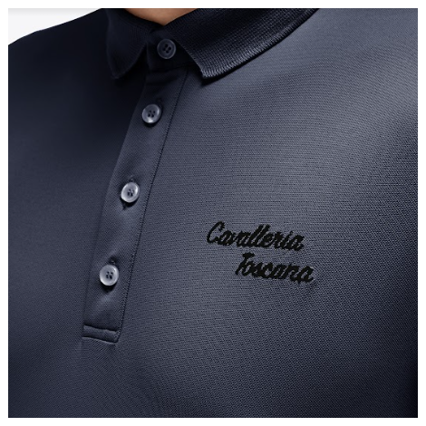 Polo Homme MC Embroidered Script logo CAVALLERIA TOSCANA Atlantic blue • Sud Equi'Passion