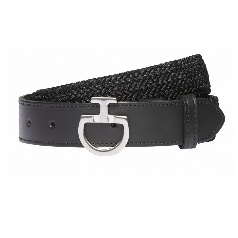 Ceinture élastique CT Clasp New CAVALLERIA TOSCANA Noir • Sud Equi'Passion