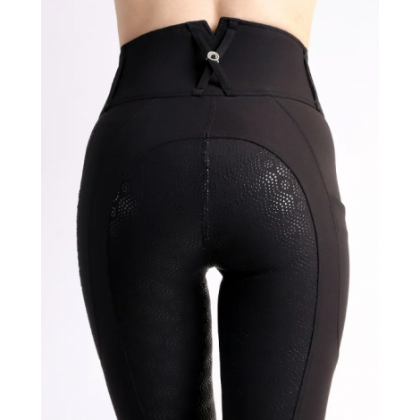 Pantalon femme Taille haute Aviana crystal full grip MONTAR • Sud Equi'Passion