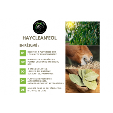 Hayclean'eol Solution Purifiante pour le Foin et la Litière ESSENCE OF LIFE • Sud Equi'Passion