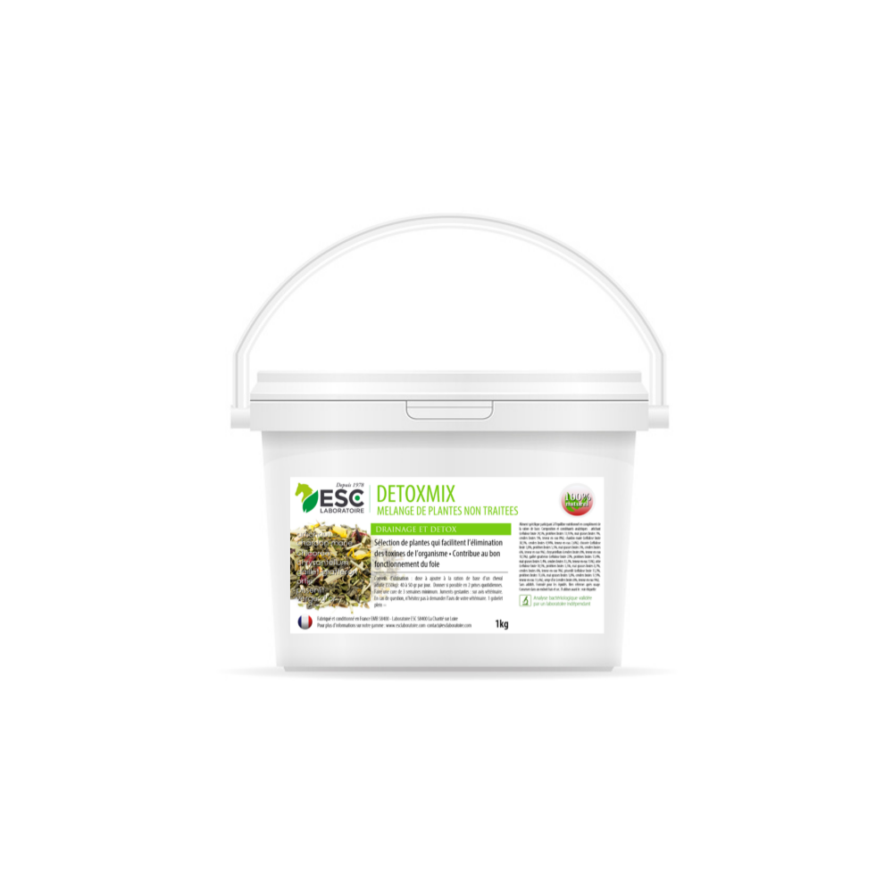 Detoxmix - Drainage et detox cheval ESC LABORATOIRE ESC LABORATOIRE • Sud Equi'Passion