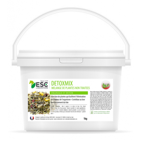 Detoxmix - Drainage et detox cheval ESC LABORATOIRE ESC LABORATOIRE • Sud Equi'Passion