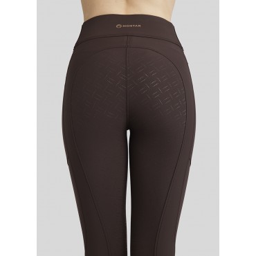 Leggings femme Rosie Pintucks Full Grip MONTAR • Sud Equi'Passion