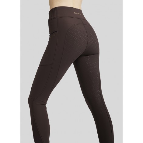 Leggings femme Rosie Pintucks Full Grip MONTAR • Sud Equi'Passion