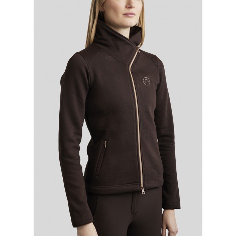 Sweat zippé femme Naja Rosegold MONTAR • Sud Equi'Passion