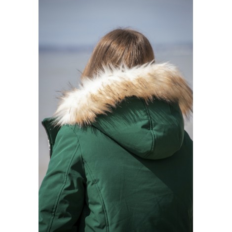 Blouson bombers Step PENELOPE LEPREVOST Vert Foncé • Sud Equi'Passion