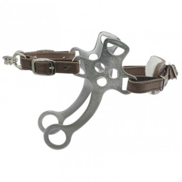 Hackamore cuir/acier chromé METALAB • Sud Equi'Passion