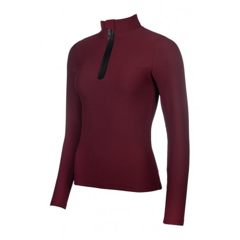 Haut technique ML femme Livigno Ribbed LAURIA GARRELLI • Sud Equi'Passion