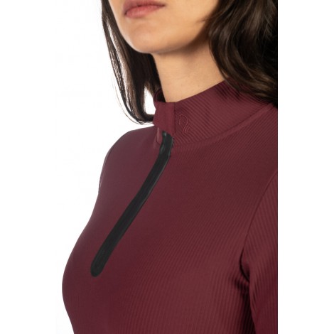 Haut technique ML femme Livigno Ribbed LAURIA GARRELLI • Sud Equi'Passion