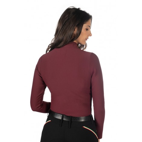 Haut technique ML femme Livigno Ribbed LAURIA GARRELLI • Sud Equi'Passion