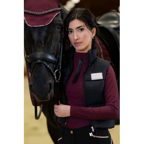 Haut technique ML femme Livigno Ribbed LAURIA GARRELLI • Sud Equi'Passion