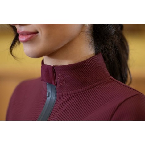 Haut technique ML femme Livigno Ribbed LAURIA GARRELLI • Sud Equi'Passion