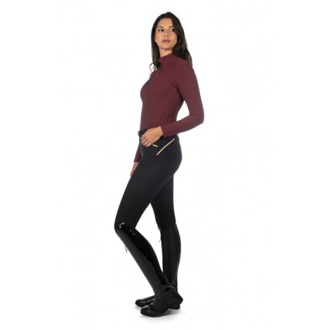 Haut technique ML femme Livigno Ribbed LAURIA GARRELLI • Sud Equi'Passion