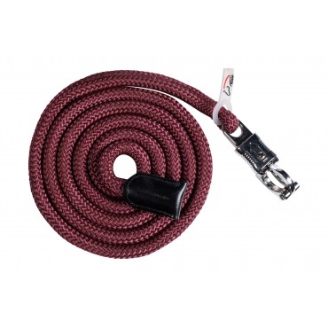 Longe mousqueton anti-panique Carlotta 1.8m HKM Bordeaux