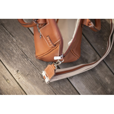 Sac en cuir Maelys PM PENELOPE LEPREVOST Cognac