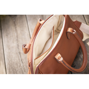 Sac en cuir Maelys PM PENELOPE LEPREVOST Cognac