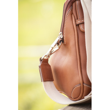 Sac en cuir Maelys PM PENELOPE LEPREVOST Cognac