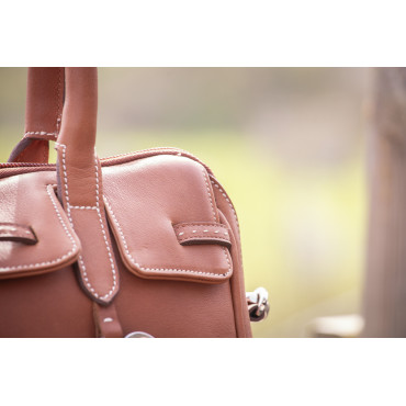Sac en cuir Maelys PM PENELOPE LEPREVOST Cognac