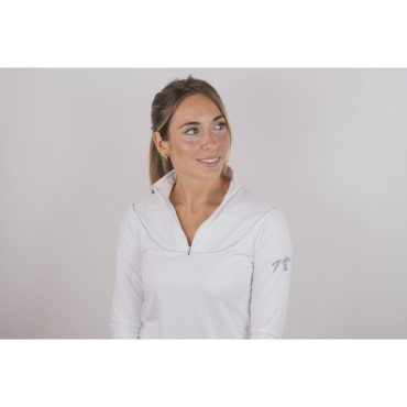 Polo de concours ML femme Toscane PENELOPE LEPREVOST Blanc
