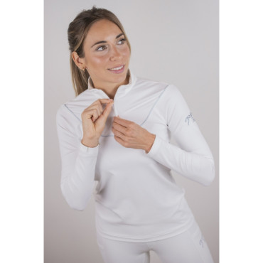 Polo de concours ML femme Toscane PENELOPE LEPREVOST Blanc