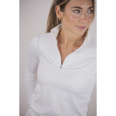 Polo de concours ML femme Toscane PENELOPE LEPREVOST Blanc