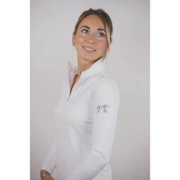 Polo de concours ML femme Toscane PENELOPE LEPREVOST Blanc