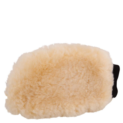 Gant de pansage mouton naturel simple BR • Sud Equi'Passion
