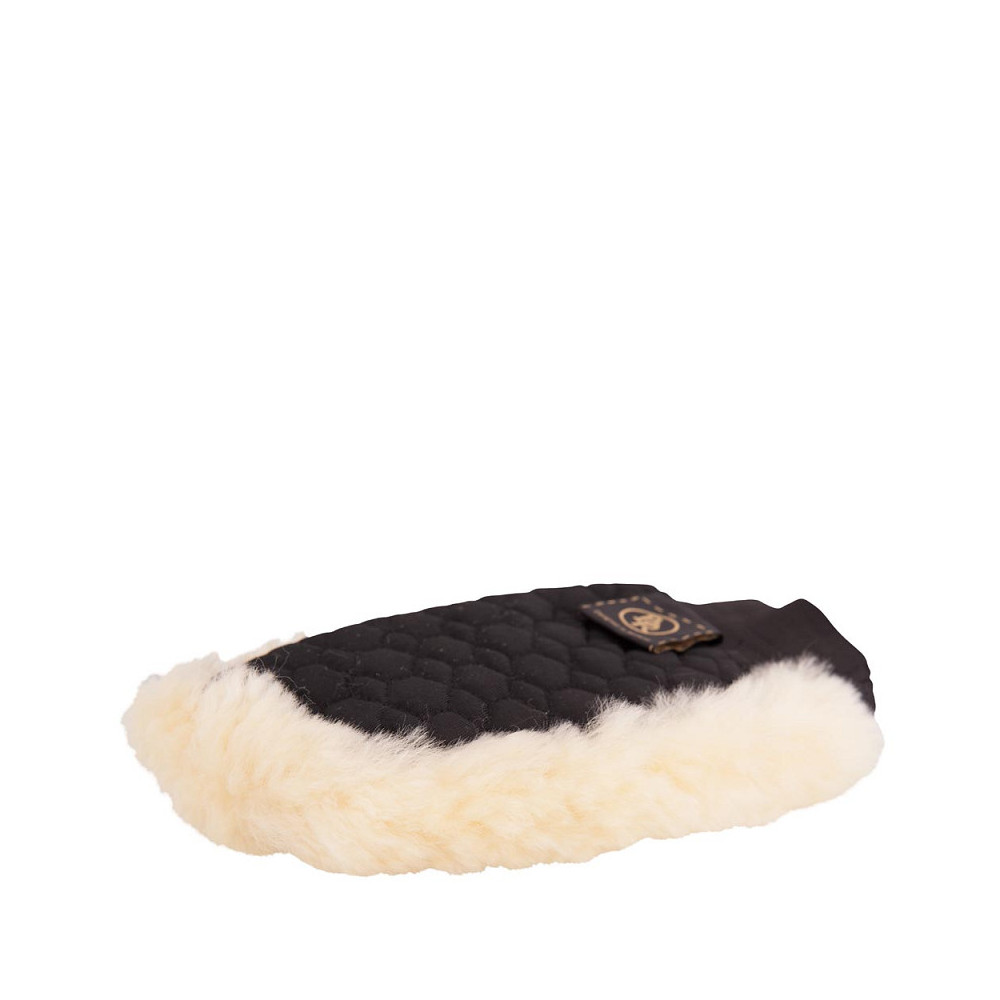 Gant de pansage mouton naturel simple BR • Sud Equi'Passion