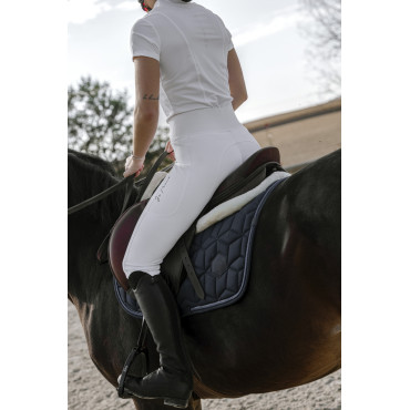 Legging de concours femme Flora full grip JTM EQUITHEME Blanc