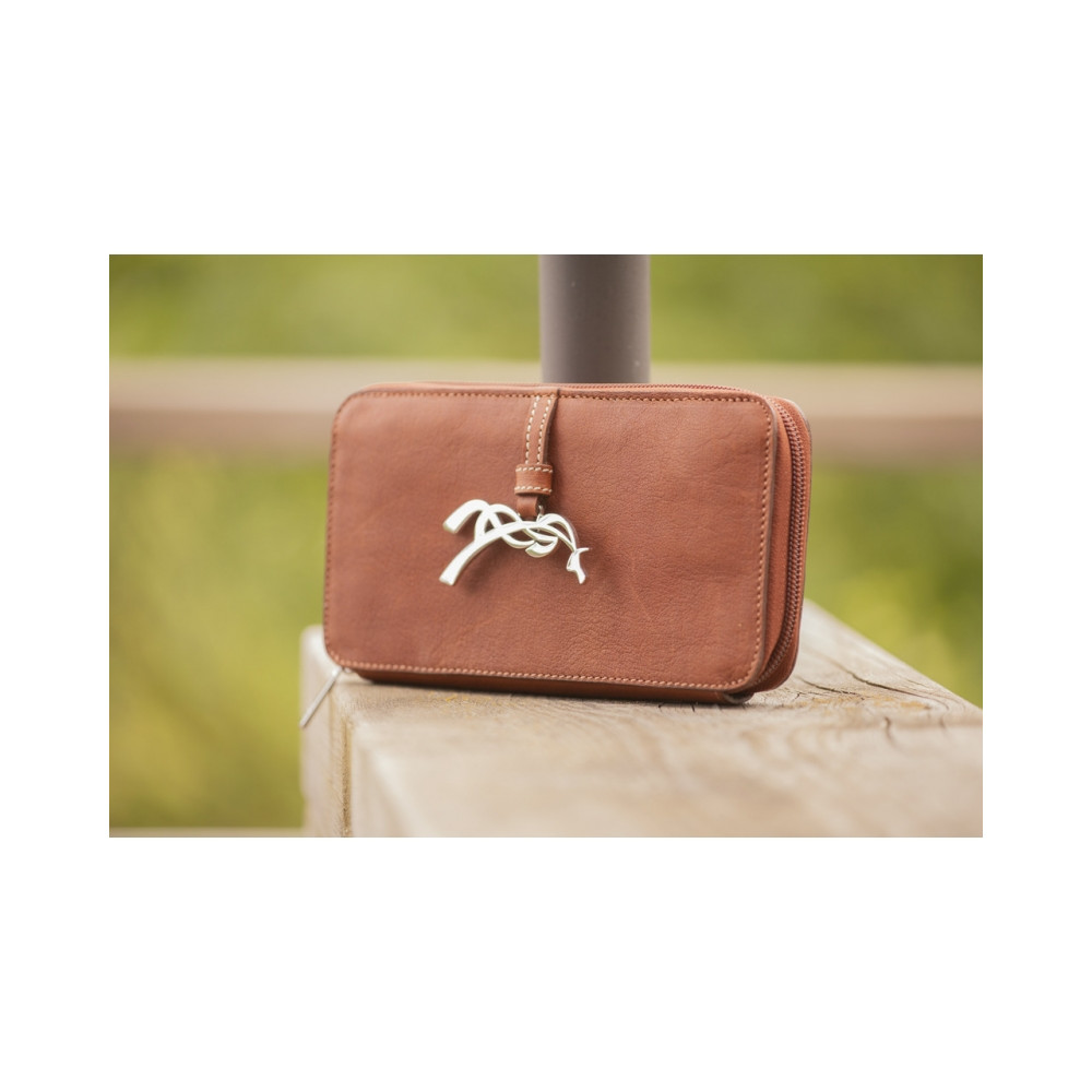 Portefeuille cuir Vittoria PENELOPE LEPREVOST • Sud Equi'Passion