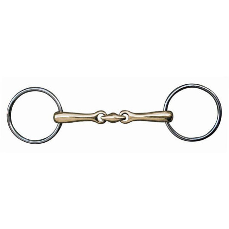 Mors Double Brisure 18mm en Maillechort HKM • Sud Equi'Passion