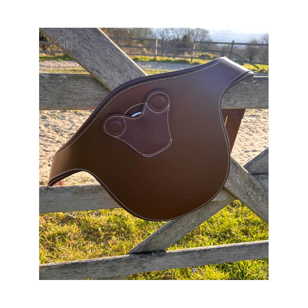 Sangle Bavette cuir anatomique Magnetic HFI • Sud Equi'Passion