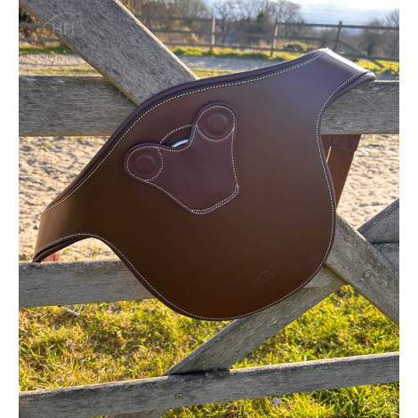 Sangle Bavette cuir anatomique Magnetic HFI • Sud Equi'Passion