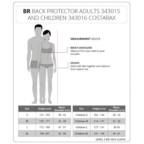 Protection Dorsale Costarax adulte BR • Sud Equi'Passion