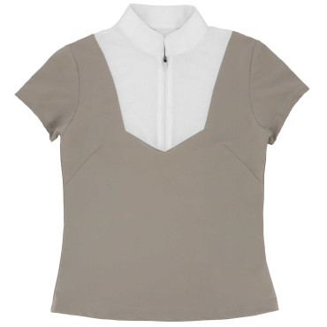 Polo de concours MC femme Tokyo EQUITHEME Taupe